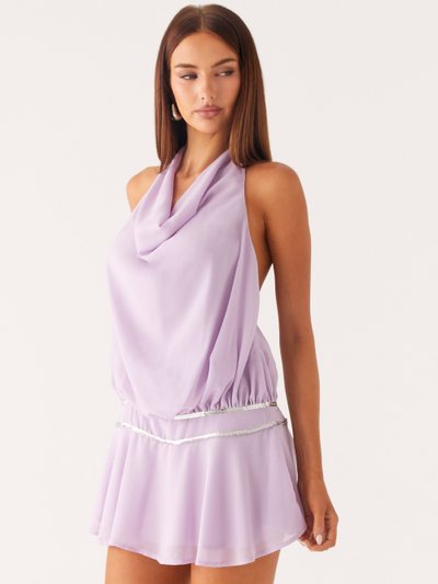 Peppermayo Time Will Tell Sequin Mini Dress - Lavender