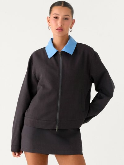 Peppermayo Harlee Poplin Suiting Jacket - Charcoal