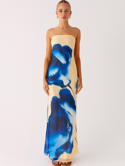 Peppermayo So You Say Strapless Maxi Dress - Heirloom Floral