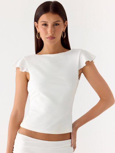 Peppermayo Maxina Cap Sleeve Top - White