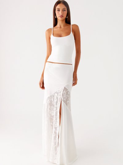 Peppermayo Dasie Lace Maxi Skirt - White