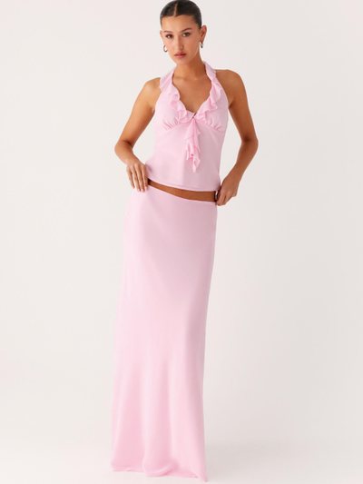 Peppermayo Star Girl Chiffon Maxi Skirt - Baby Pink