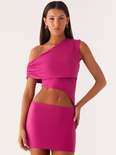 Peppermayo Give Me A Sign Mini Dress - Fuchsia