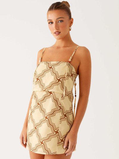 Peppermayo Mantra Mini Dress - Tidal Wave Print