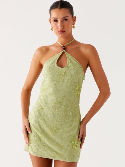 Peppermayo Kiara Beaded Mini Dress - Mint