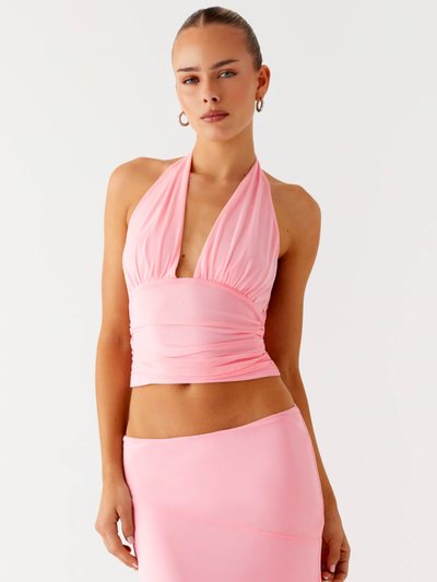 Peppermayo Kerrie Halter Top - Baby Pink