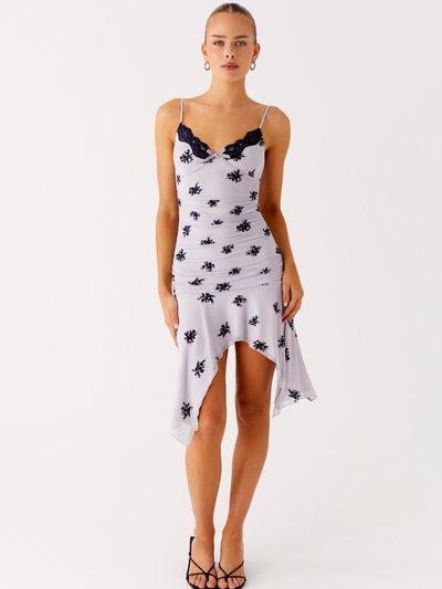 Peppermayo Amor Flock Hanky Mini Dress - Lilac