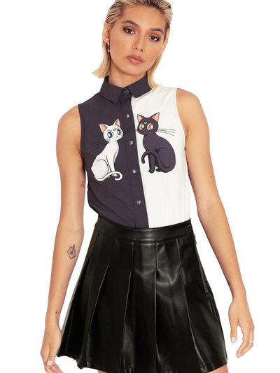 Blackmilkclothing Luna And Artemis Business Time Shirt