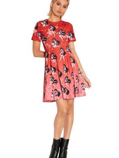 Blackmilkclothing Sailor Mars Longline Evil Tee Dress