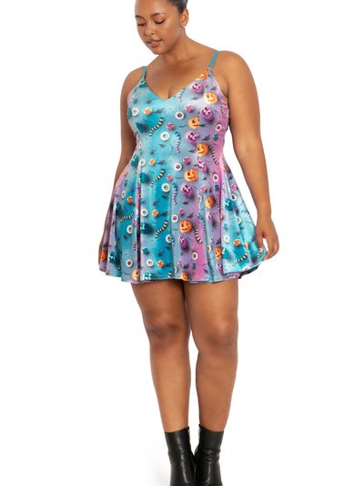 Blackmilkclothing I Want Candy Velvet Mini Strappy Dress