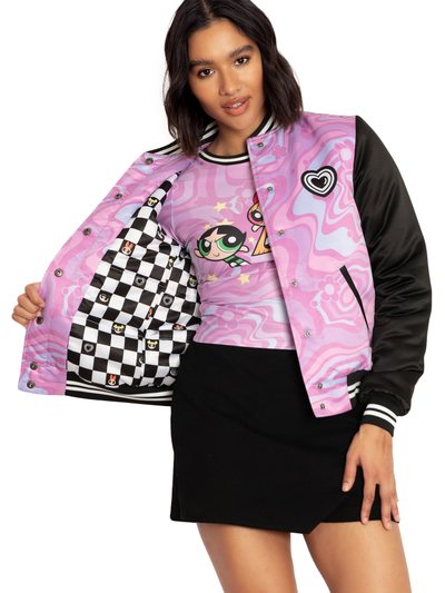 Blackmilkclothing The Powerpuff Girls Shiny Bomber Jacket