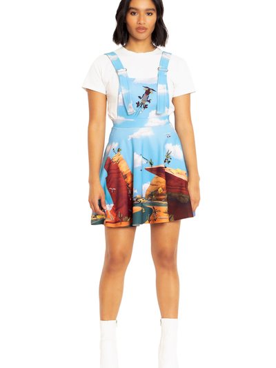 Blackmilkclothing Wile E Coyote And Road Runner Apron Dress