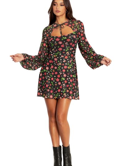 Blackmilkclothing Poison Fields Shrug Bishop Dress