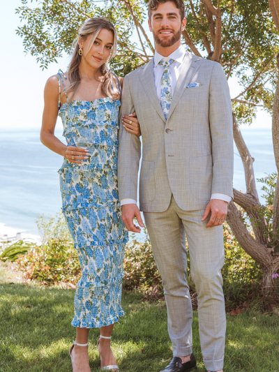Showmeyourmumu Stella Smocked Dress ~ Cottage Floral Blue