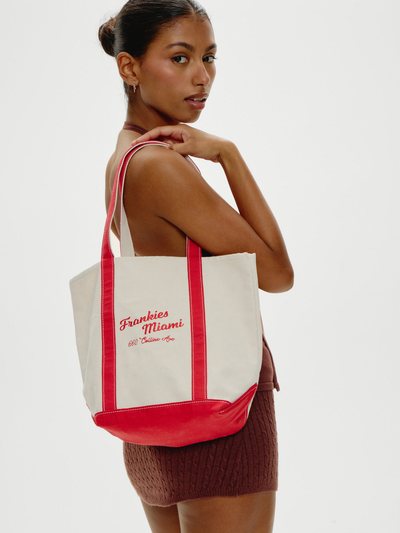 Frankiesbikinis Vacation Canvas Tote Bag - Miami