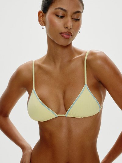 Frankiesbikinis Lumia Triangle Bikini Top - Honeycomb