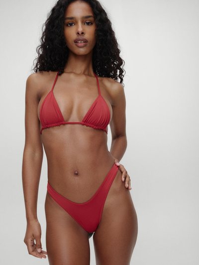 Frankiesbikinis x BELLA HADID Nick Triangle Bikini Top - Valentine