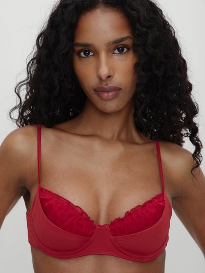 Frankiesbikinis x BELLA HADID Austin Underwire Bikini Top - Valentine