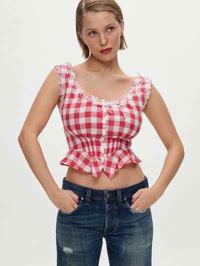 Frankiesbikinis x BELLA HADID Fleetwood Top - Malibu Picnic