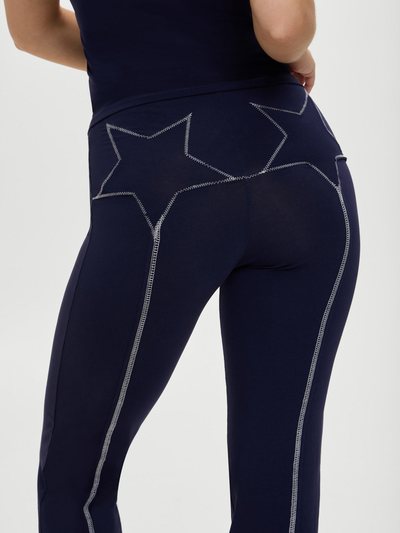 Frankiesbikinis x BELLA HADID Dreamer Flare Pants - Lone Star Blue