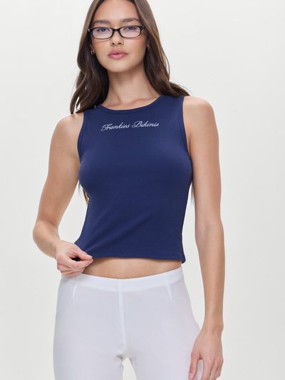 Frankiesbikinis Leisure Cotton Tank - Storm