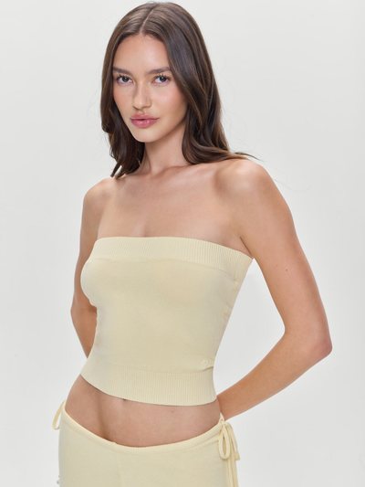 Frankiesbikinis Destiny Knit Strapless Shirt - Buttercup