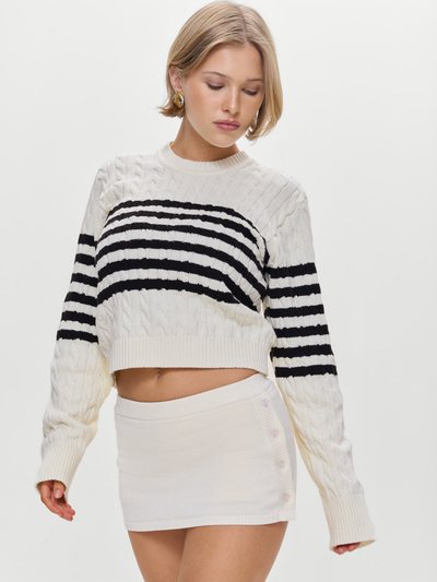 Frankiesbikinis Ash Knit Mini Skort - Ivory