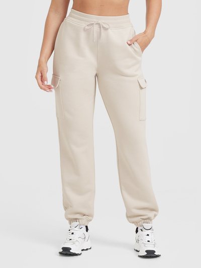 Oneractive All Day Lightweight Cargo Joggers | Sand