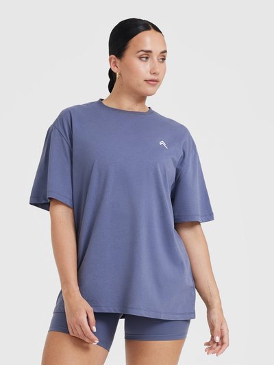 Oneractive Classic Oversized Lightweight T-Shirt | Washed Slate Blue