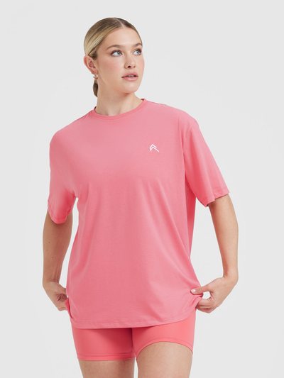 Oneractive Classic Oversized Lightweight T-Shirt | Washed Amplify Pink