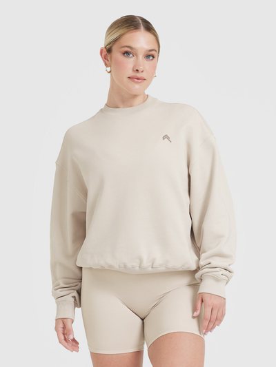 Oneractive All Day Lightweight Oversized Sweatshirt | Sand