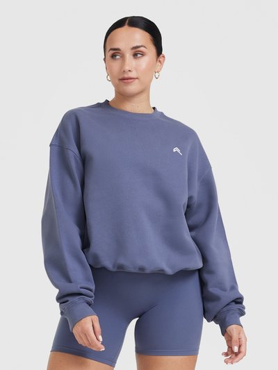Oneractive All Day Lightweight Oversized Sweatshirt | Slate Blue