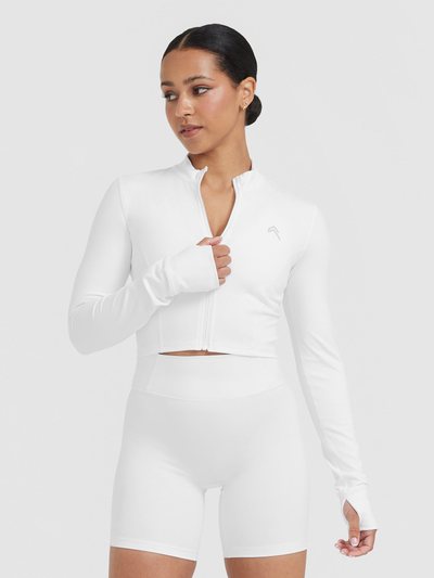 Oneractive Timeless Crop Jacket | White