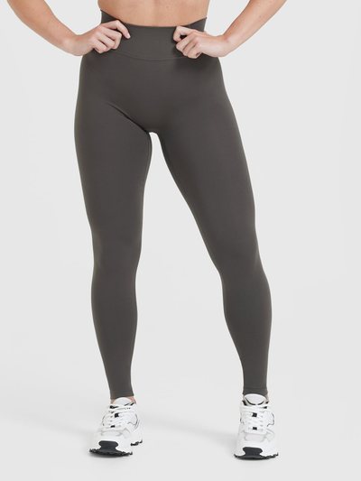 Oneractive Timeless High Waisted Leggings | Deep Taupe