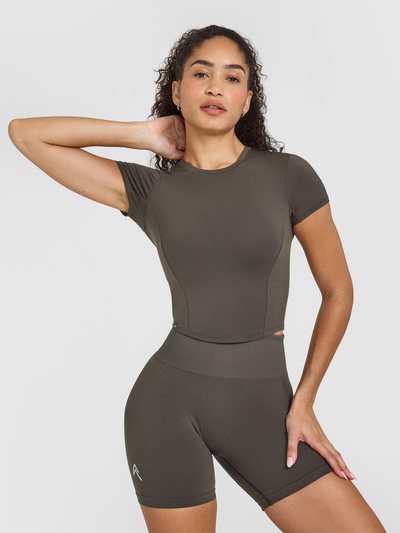 Oneractive Mellow™ Soft Mid Short Sleeve T-Shirt | Deep Taupe