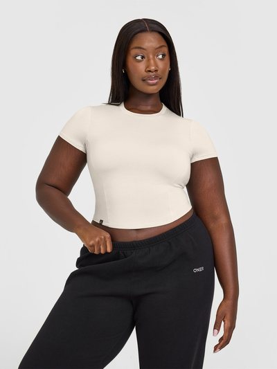 Oneractive Mellow™ Soft Mid Short Sleeve T-Shirt | Sand