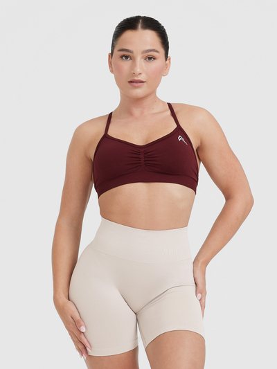 Oneractive EffortlessLift™ Strappy Bralette with White Logo | Rosewood