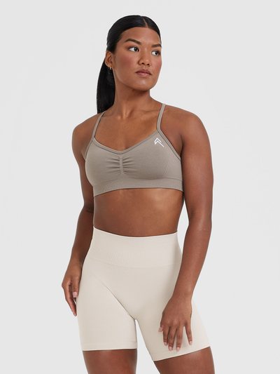 Oneractive EffortlessLift™ Strappy Bralette with White Logo | Minky