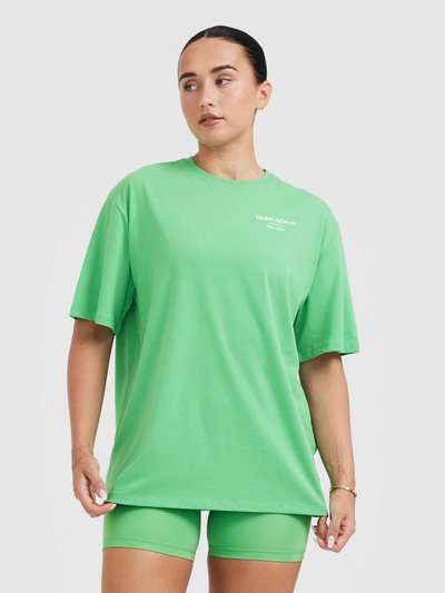 Oneractive Classic Lifters Graphic Oversized Lightweight T-Shirt | Jade
