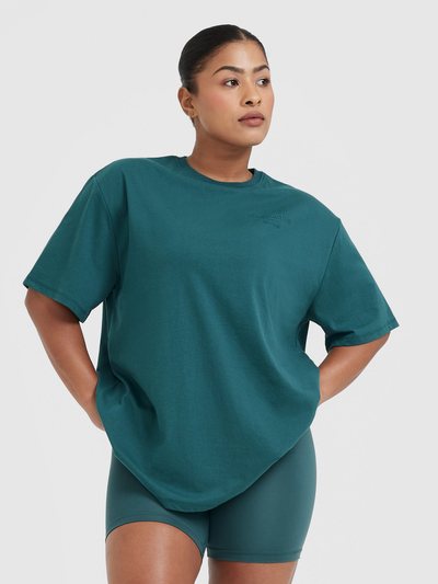 Oneractive Classic Lifters Graphic Oversized Lightweight T-Shirt | Marine Teal