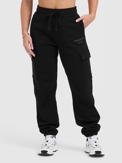 Oneractive All Day Est 2020 Cargo Joggers | Black