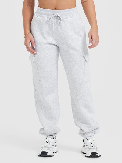 Oneractive All Day Est 2020 Cargo Joggers | Light Grey Marl