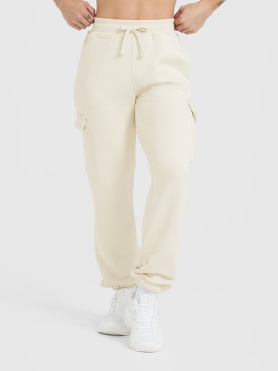Oneractive All Day Est 2020 Cargo Joggers | Vanilla