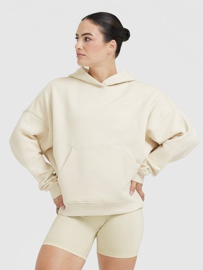 Oneractive All Day Est 2020 Oversized Hoodie | Vanilla