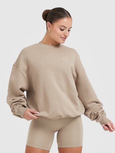 Oneractive All Day Est 2020 Oversized Sweatshirt | Sandstone