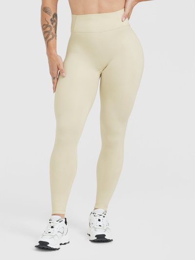 Oneractive Timeless High Waisted Leggings | Vanilla