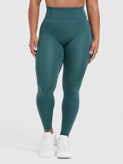 Oneractive Timeless High Waisted Leggings | Marine Teal