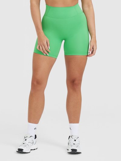 Oneractive Timeless High Waisted Shorts 6" | Jade