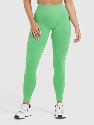 Oneractive EffortlessLift™ Seamless Leggings with White Logo | Jade