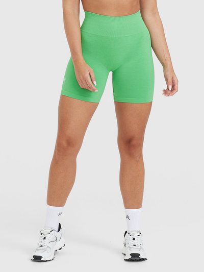 Oneractive EffortlessLift™ Seamless Shorts with White Logo | Jade